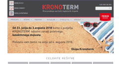 Desktop Screenshot of kronoterm.com