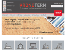 Tablet Screenshot of kronoterm.com